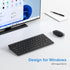 OMOTON Wireless Keyboard, 2.4G USB Keyboard Wireless, Compact and Quiet, Slim Wireless Keyboard for Laptop, Tablet, Computer, Desktop and PC (Blac...